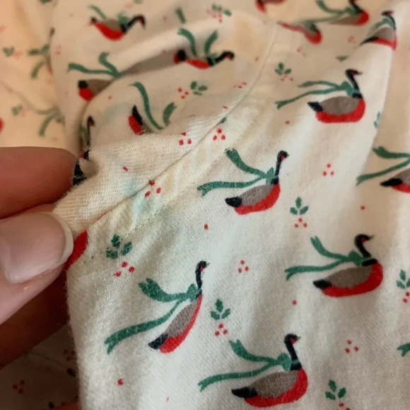 Vintage Bay Club Geese Wearing Scarfs Printed Button Front Shirt Size  14 - Picture 13 of 13